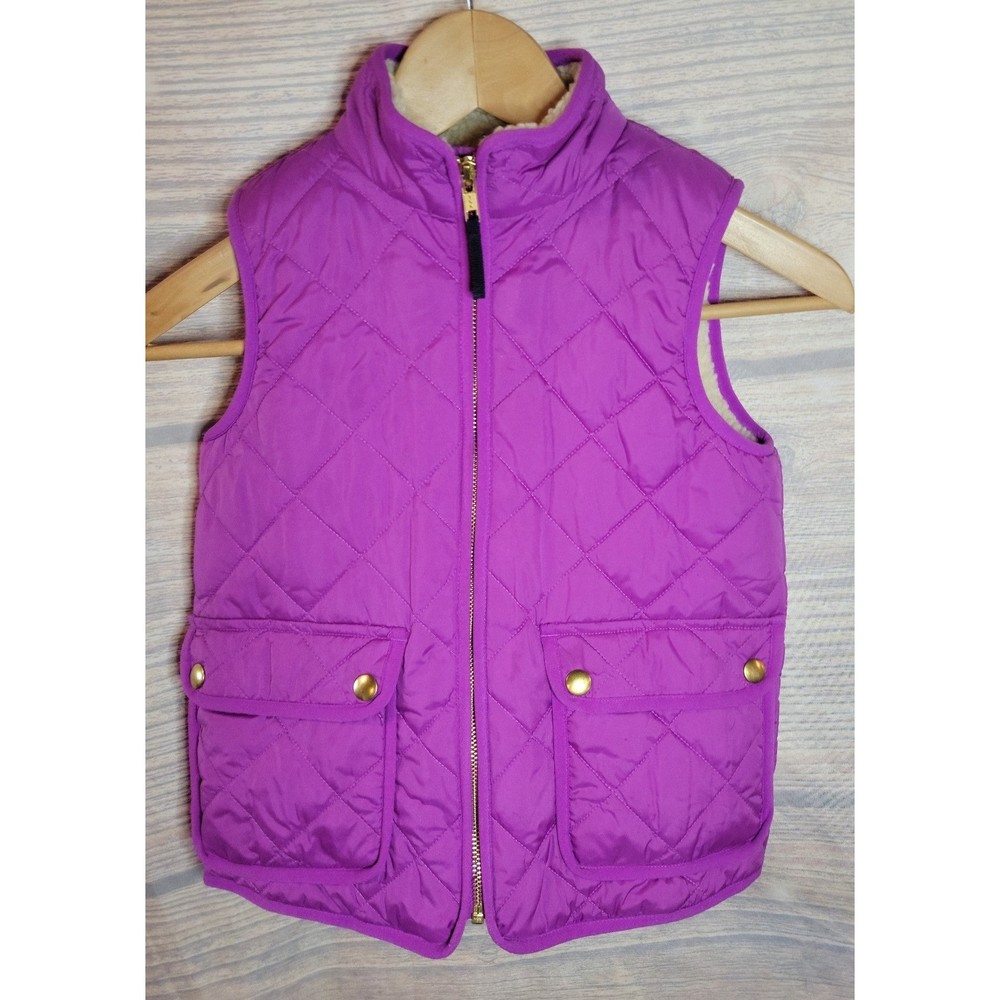 J. Crew Purple Quilted Kids Vest